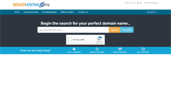 Desktop Screenshot of clientarea.serverhosting.my